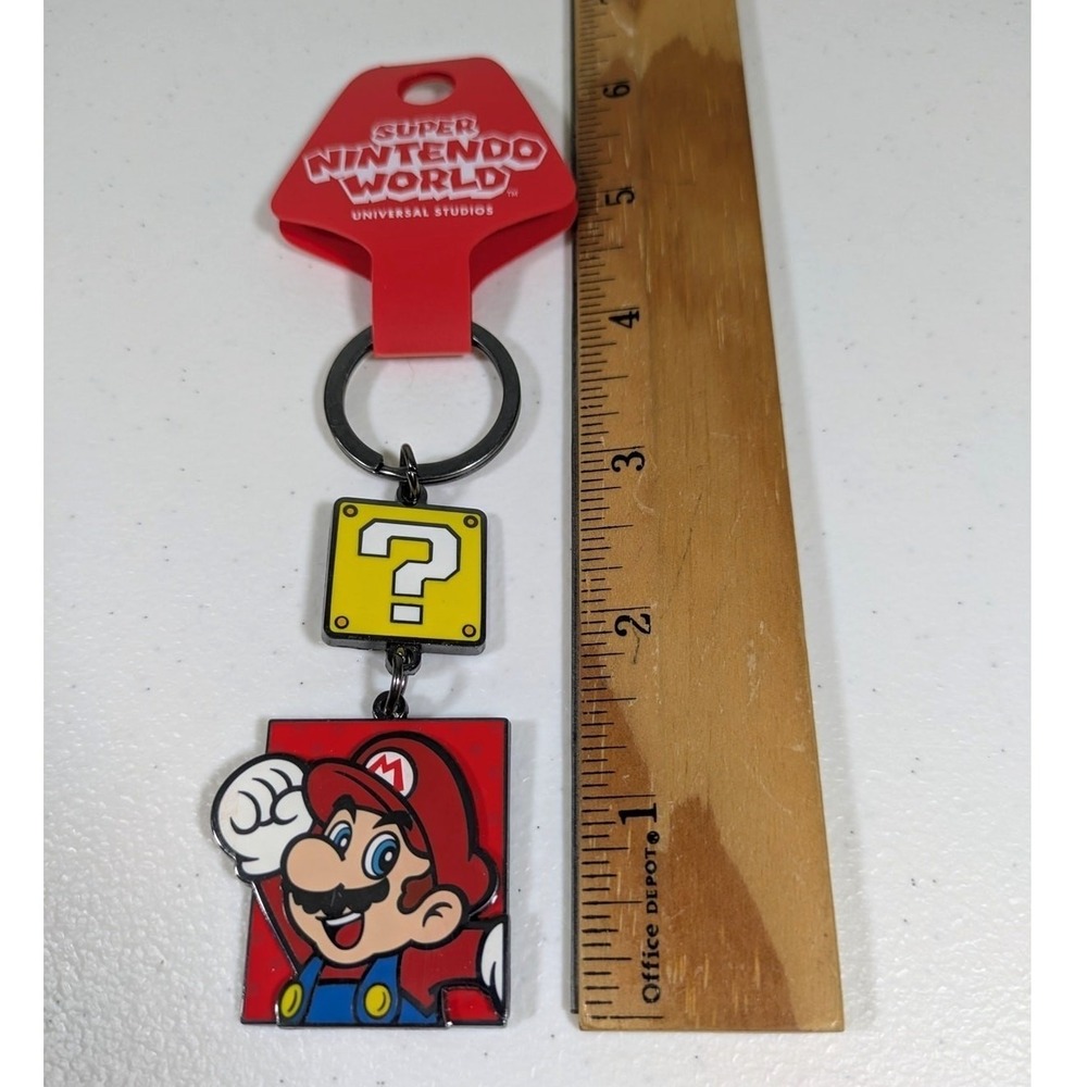 Nintendo World Super Mario Power Up 4" Keychain‎ Universal Hollywood - Mario